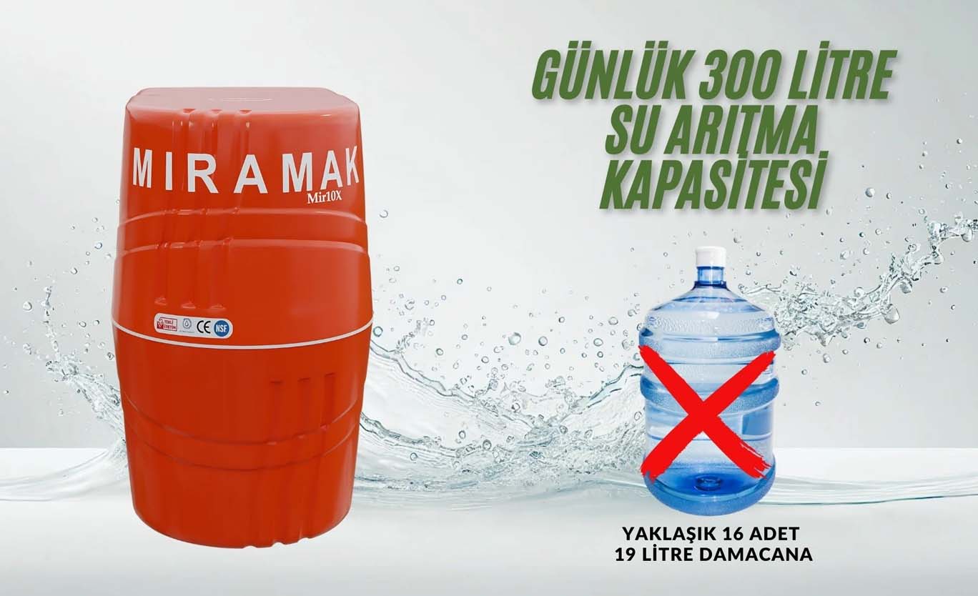 Günlük 300 Litre Su Arıtma Kapasitesi